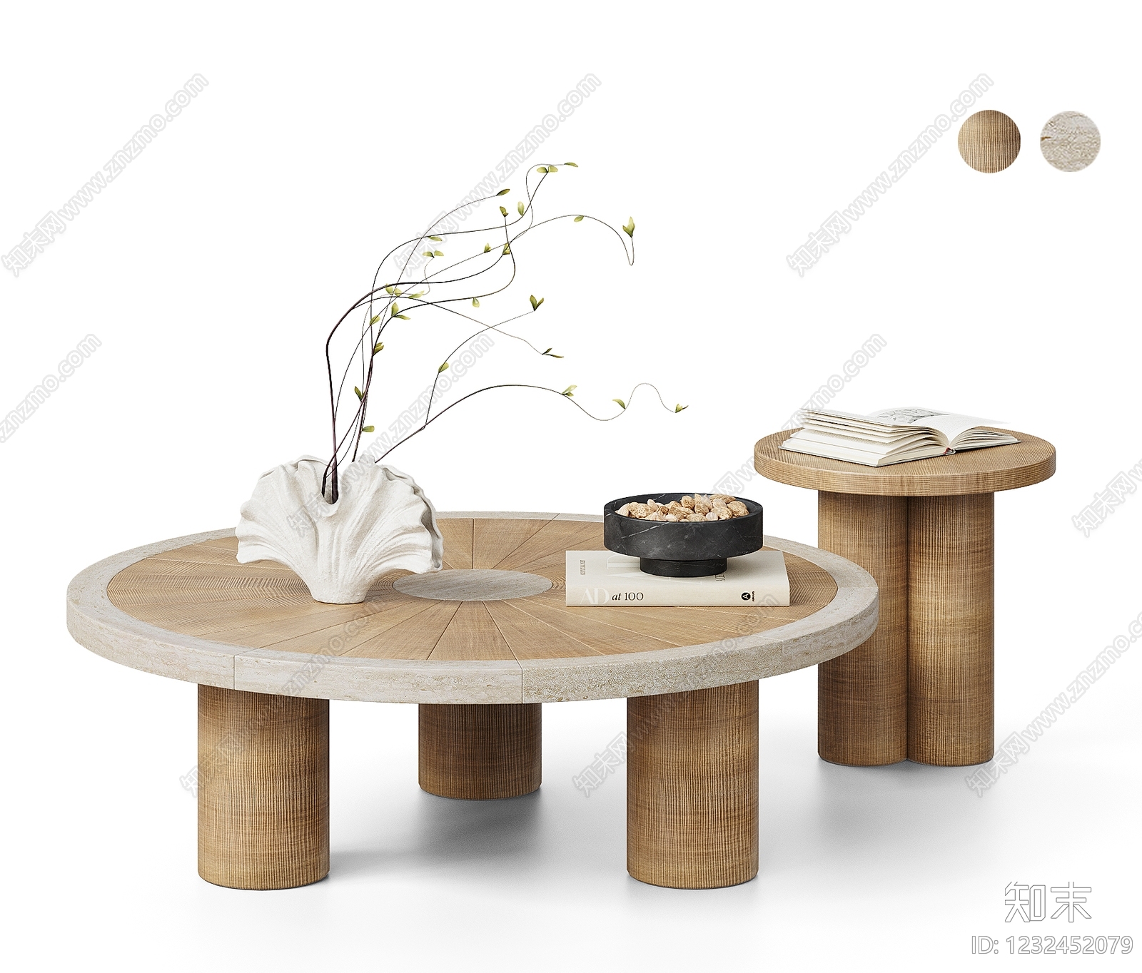 侘寂茶几3D模型下载【ID:1232452079】