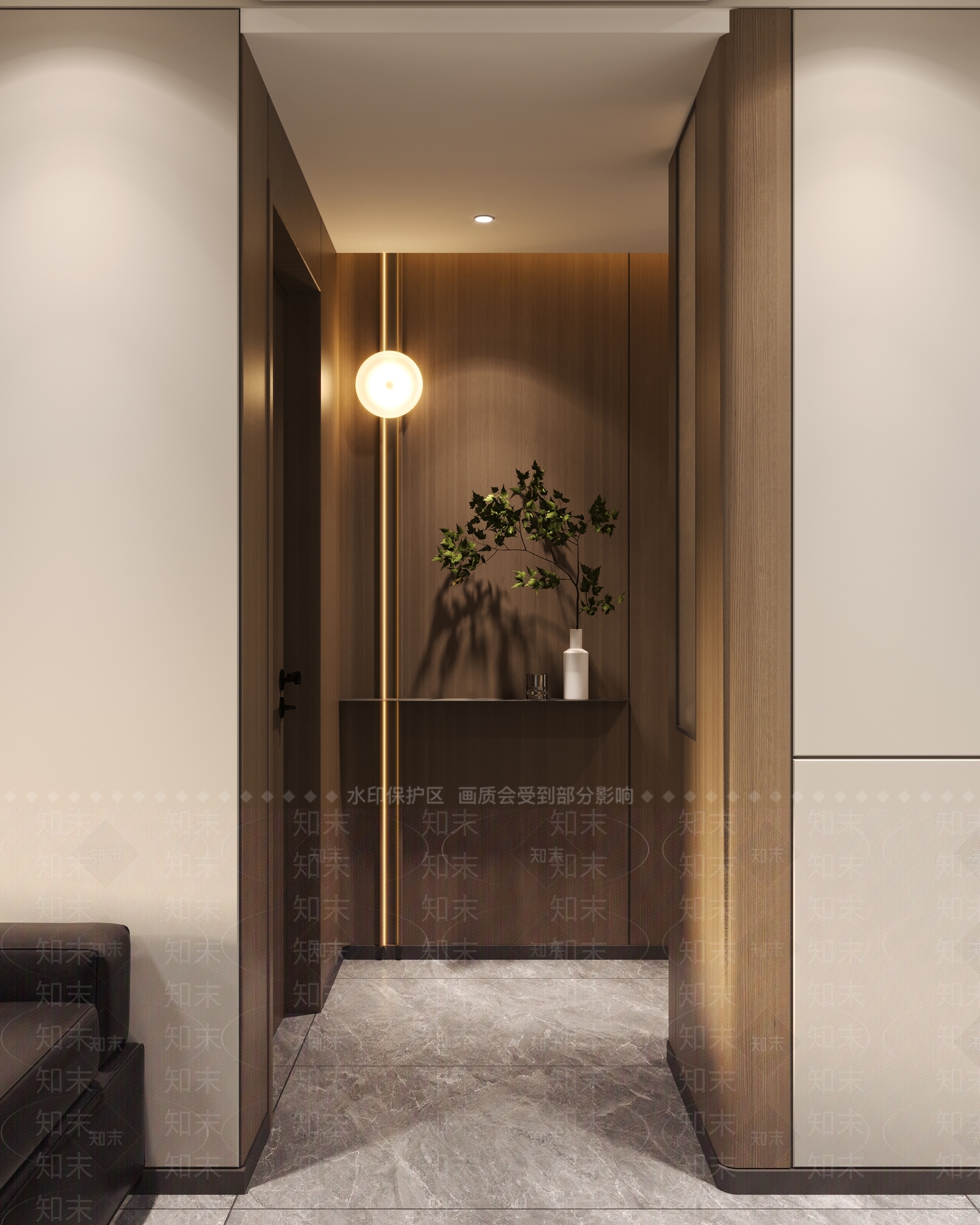 现代简约玄关3D模型下载【ID:1232457911】