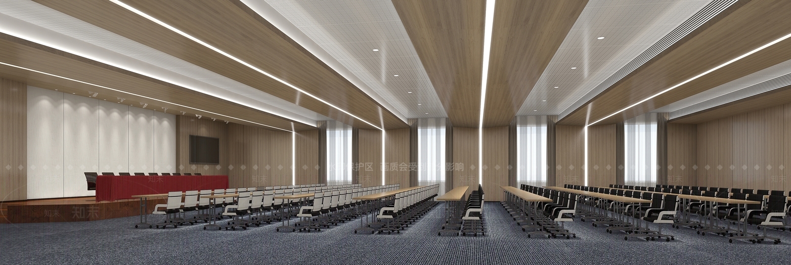 现代简约报告厅3D模型下载【ID:1232458171】