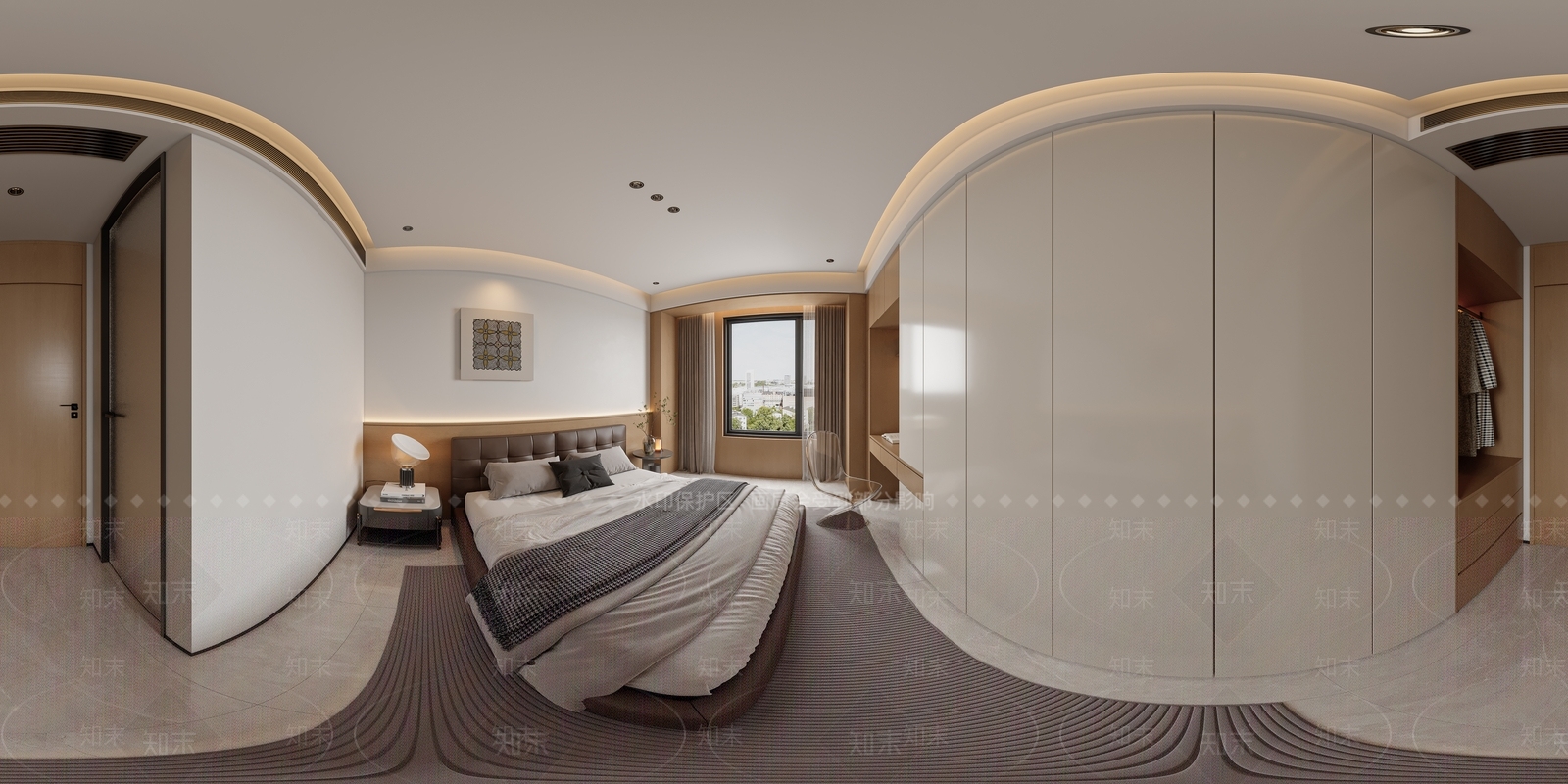 现代简约家居卧室3D模型下载【ID:1232461323】
