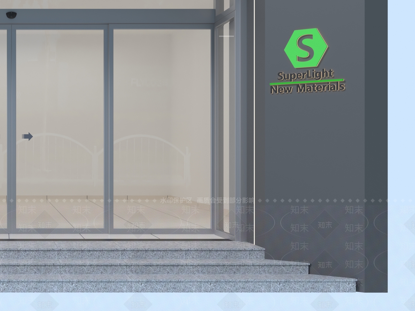 新中式感应门3D模型下载【ID:1232460768】