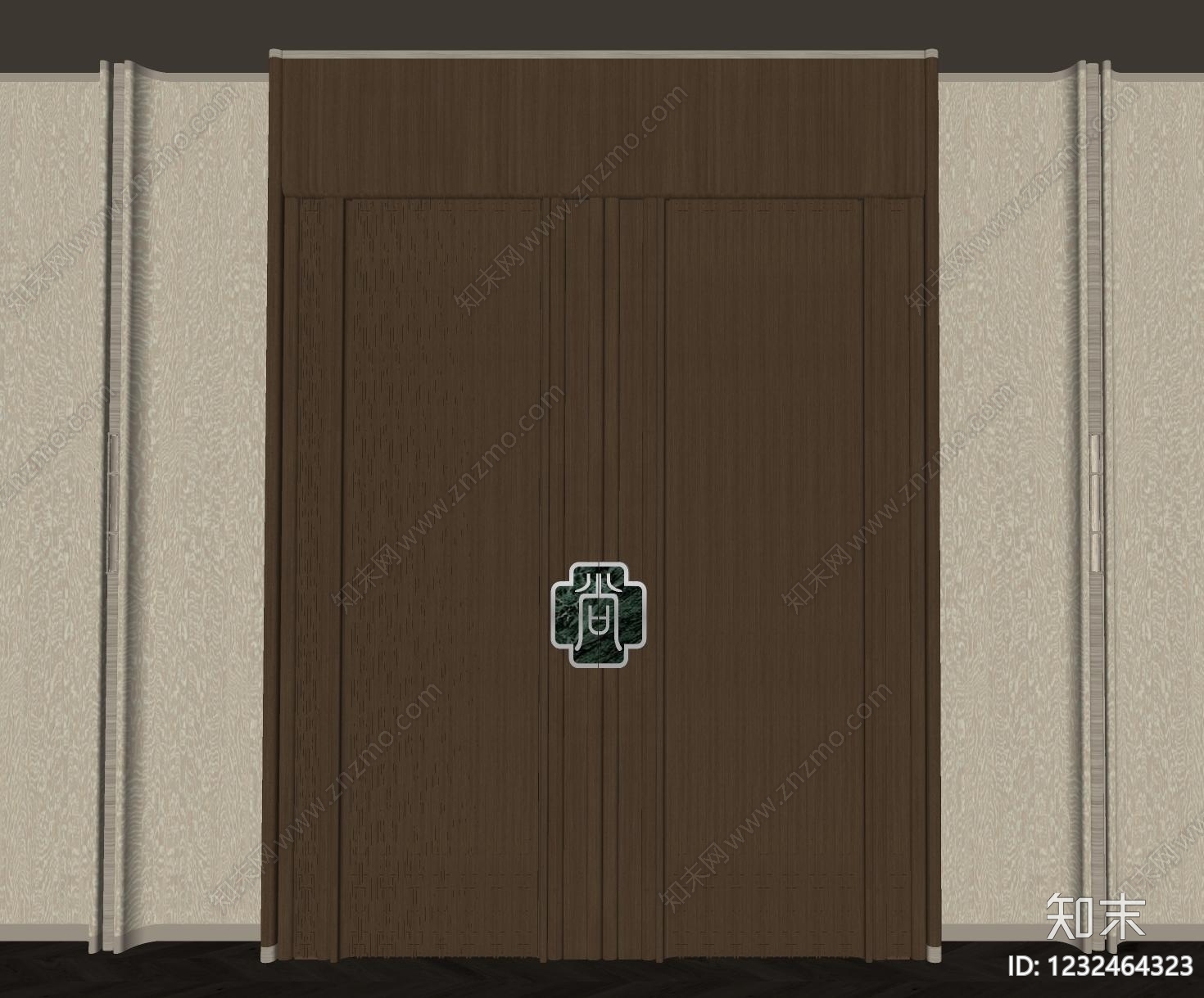 新中式拉手SU模型下载【ID:1232464323】
