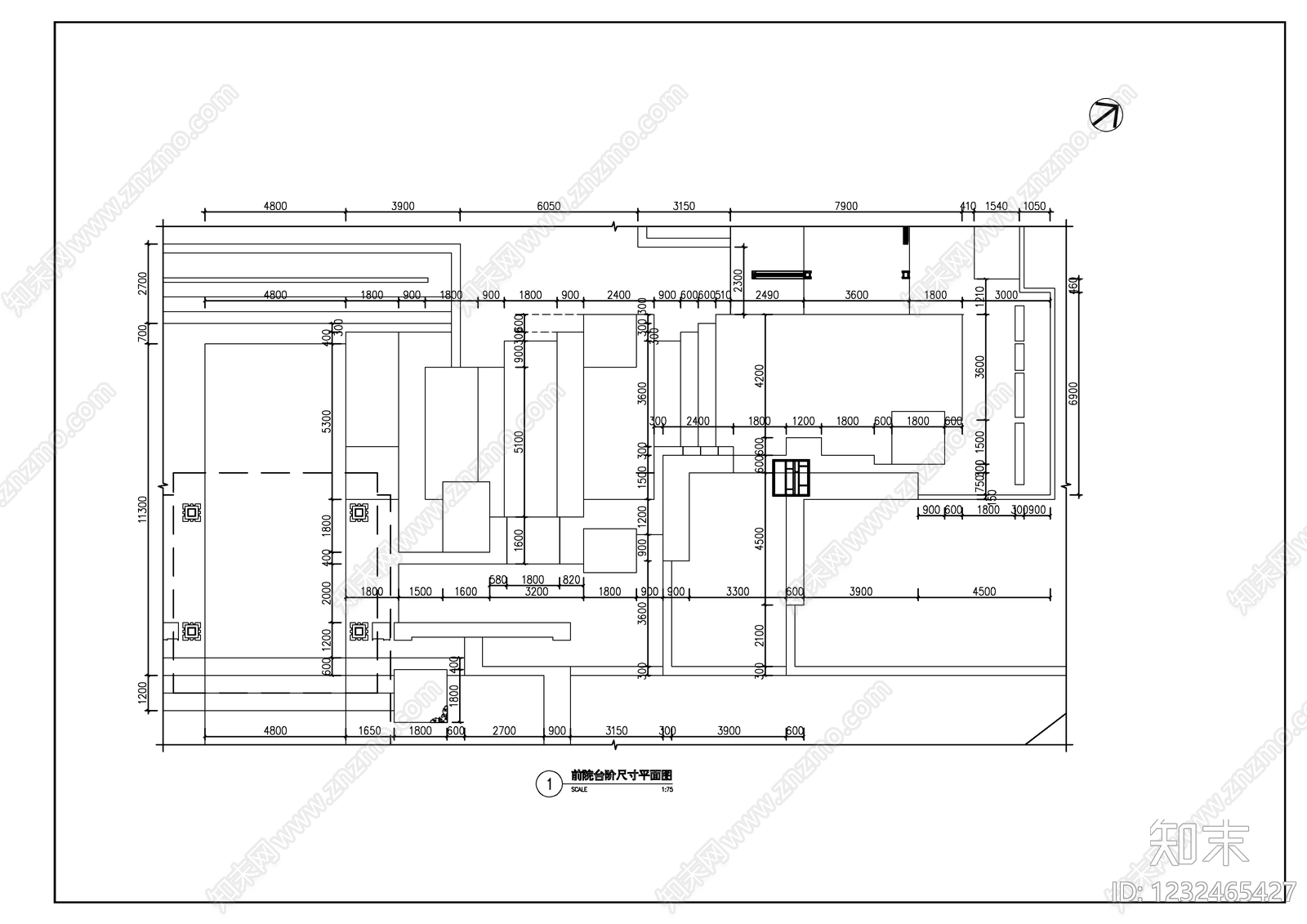 地台节点cad施工图下载【ID:1232465427】