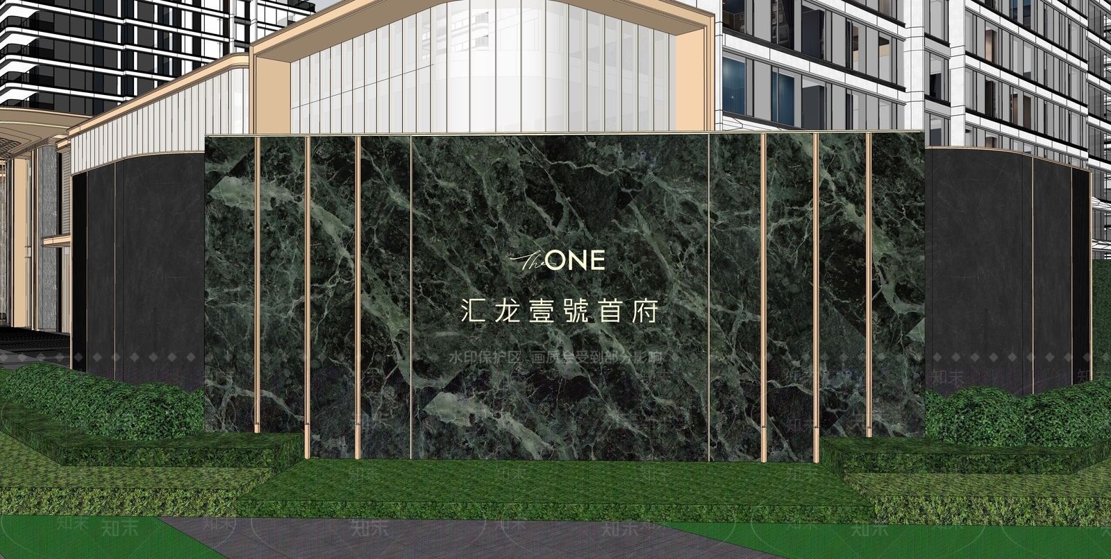 轻奢景墙SU模型下载【ID:1232465587】