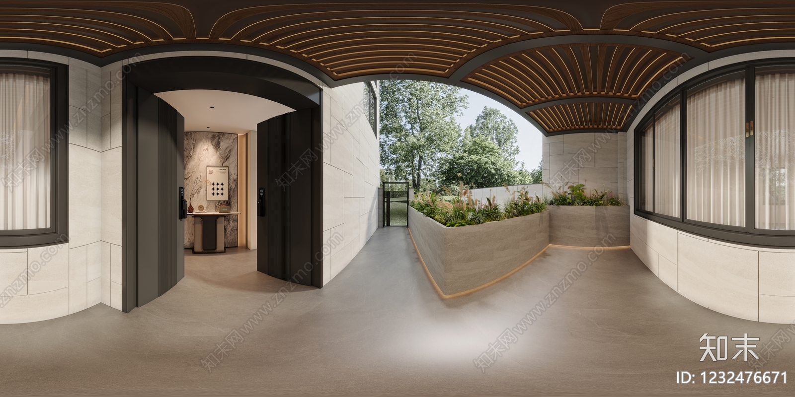 现代简约玄关3D模型下载【ID:1232476671】