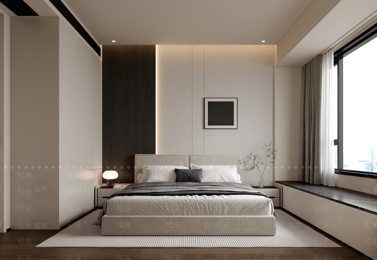 现代简约家居卧室3D模型下载【ID:1232481452】