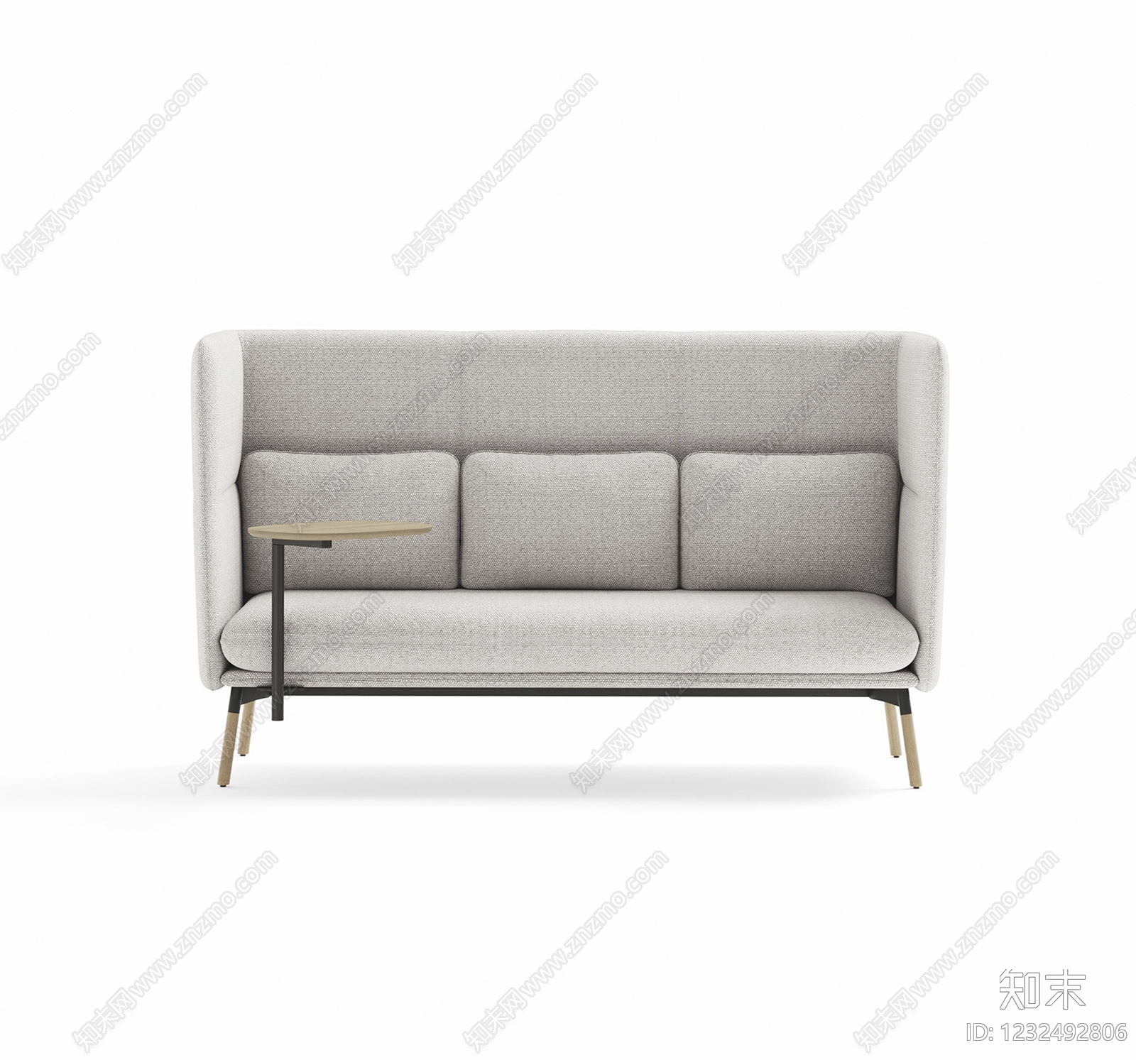 北欧三人沙发SU模型下载【ID:1232492806】