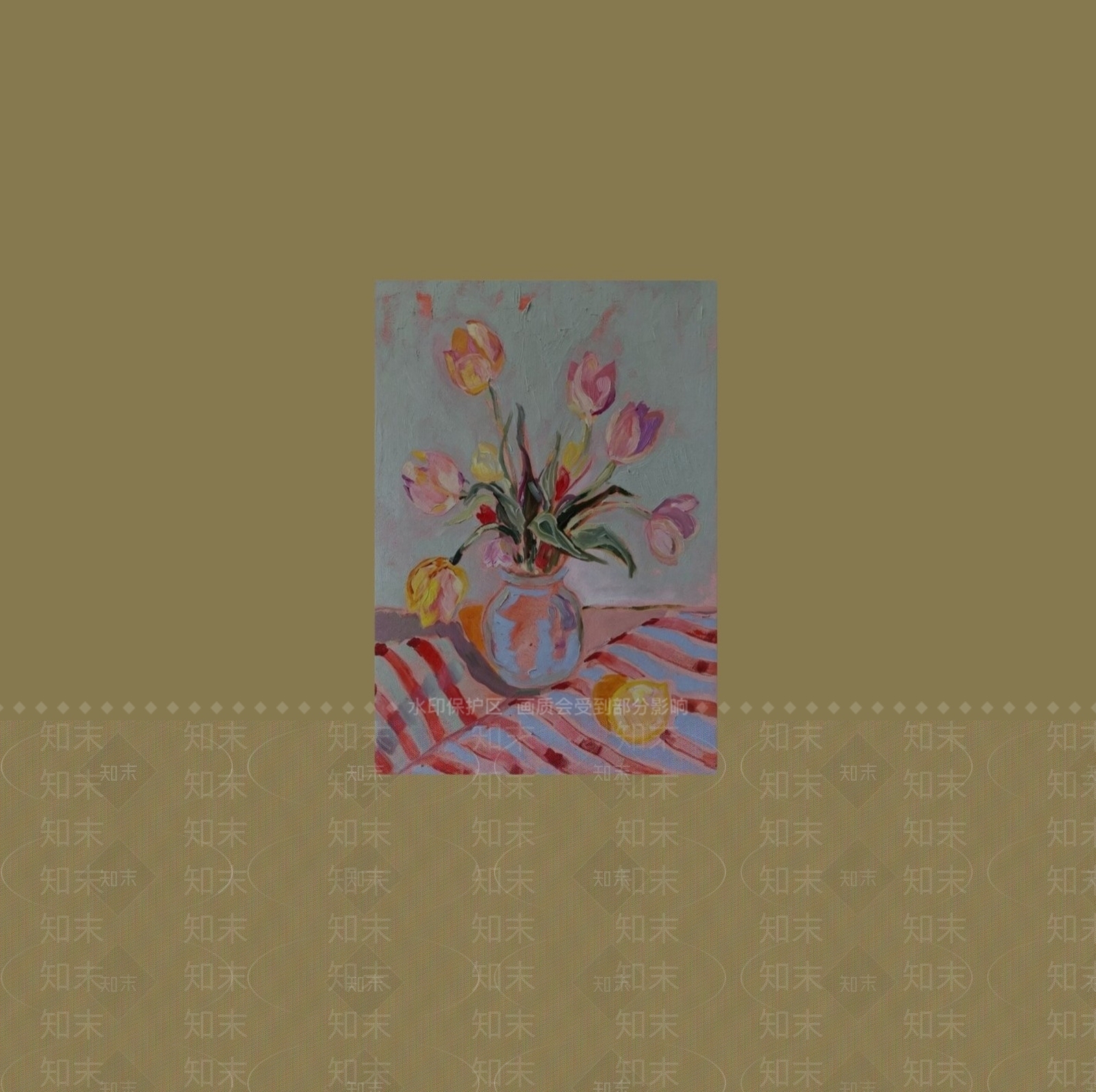 现代花卉艺术装饰挂画SU模型下载【ID:1232493785】