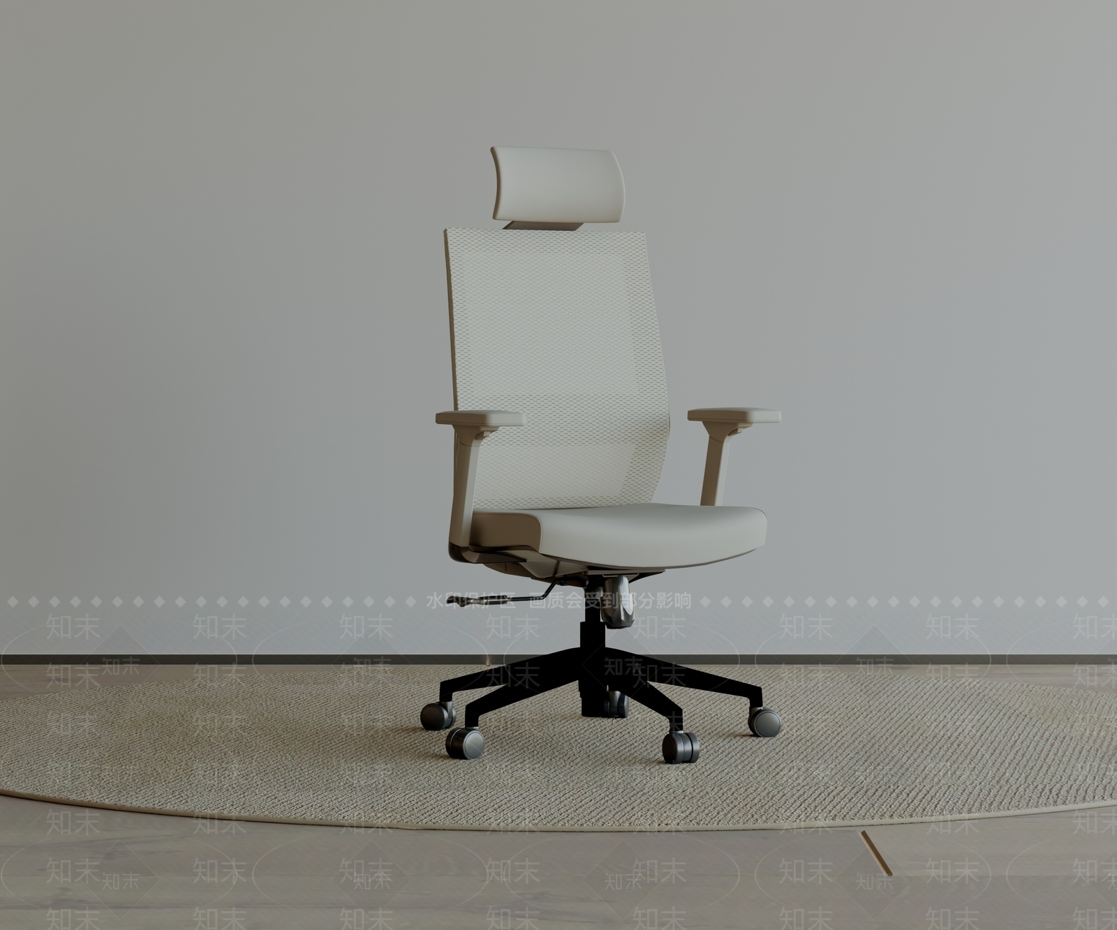 极简办公椅3D模型下载【ID:1232494561】