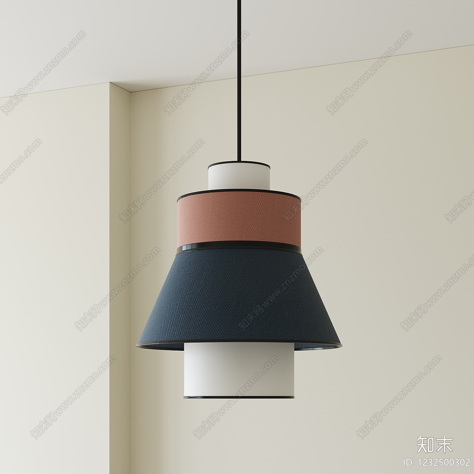 现代简约吊灯SU模型下载【ID:1232500302】
