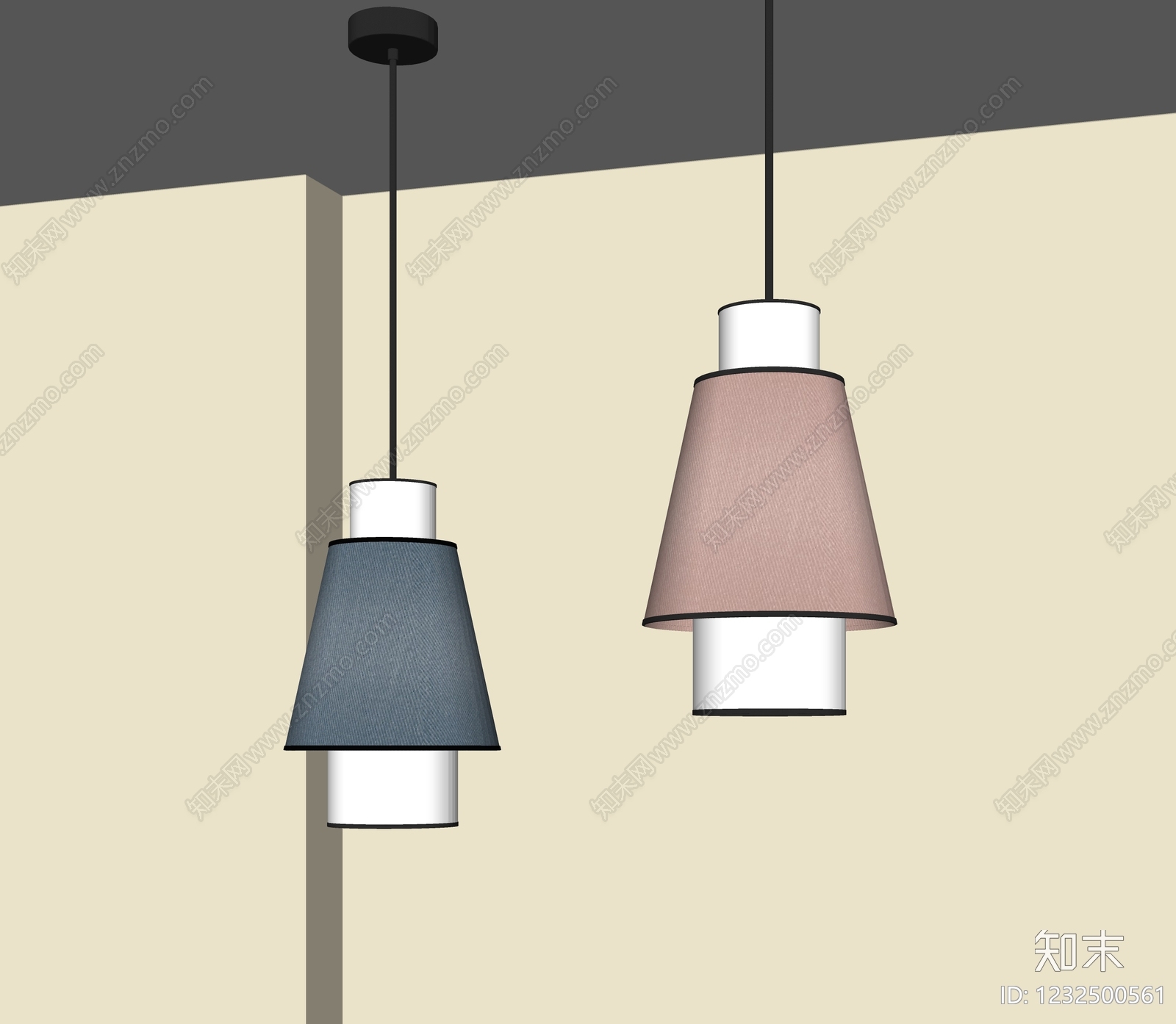 北欧吊灯SU模型下载【ID:1232500561】