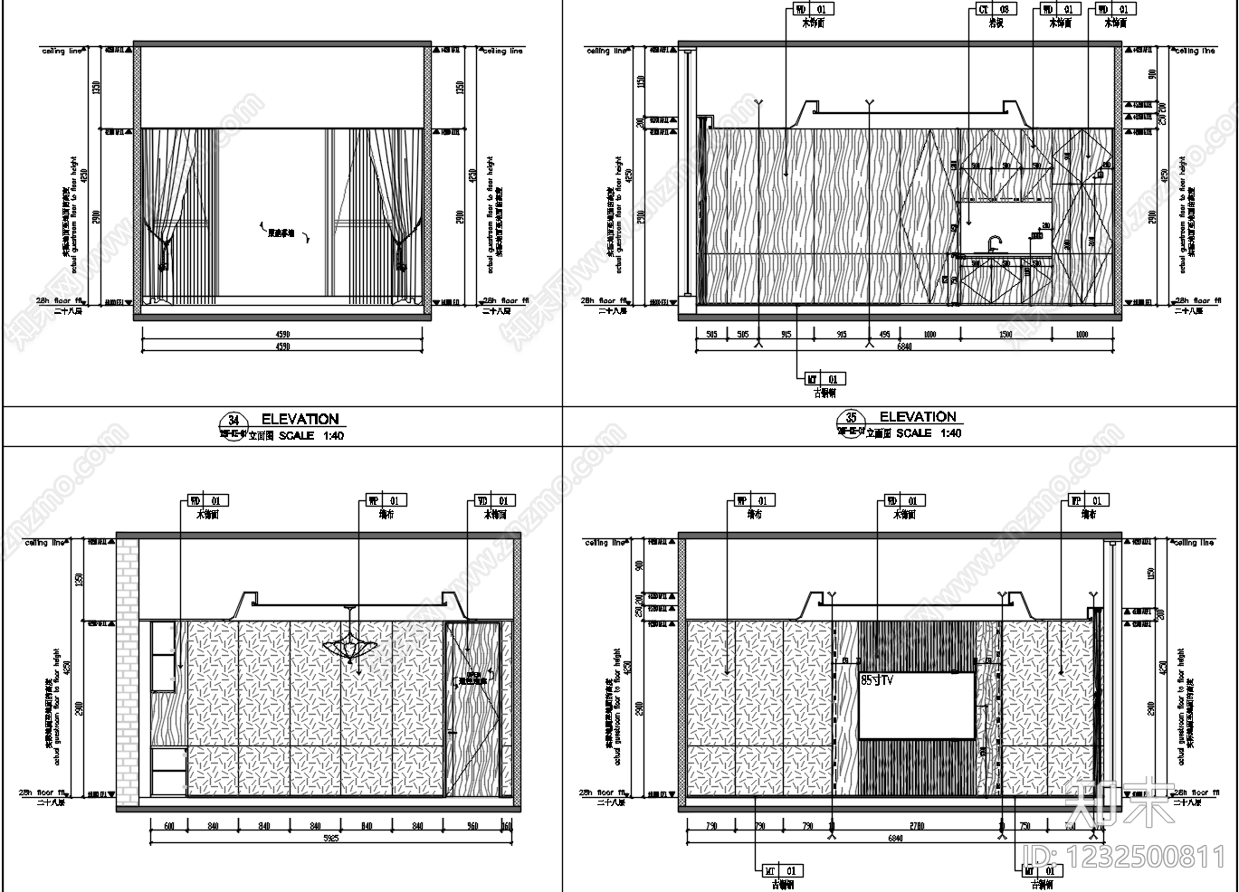 整体办公空间cad施工图下载【ID:1232500811】