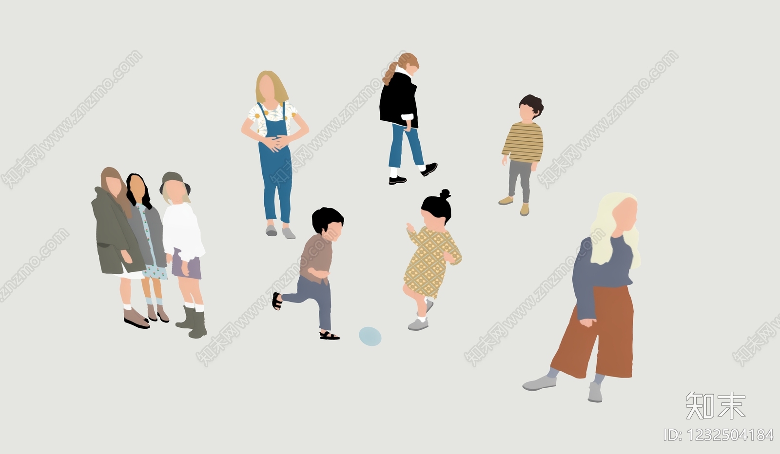 极简多人SU模型下载【ID:1232504184】