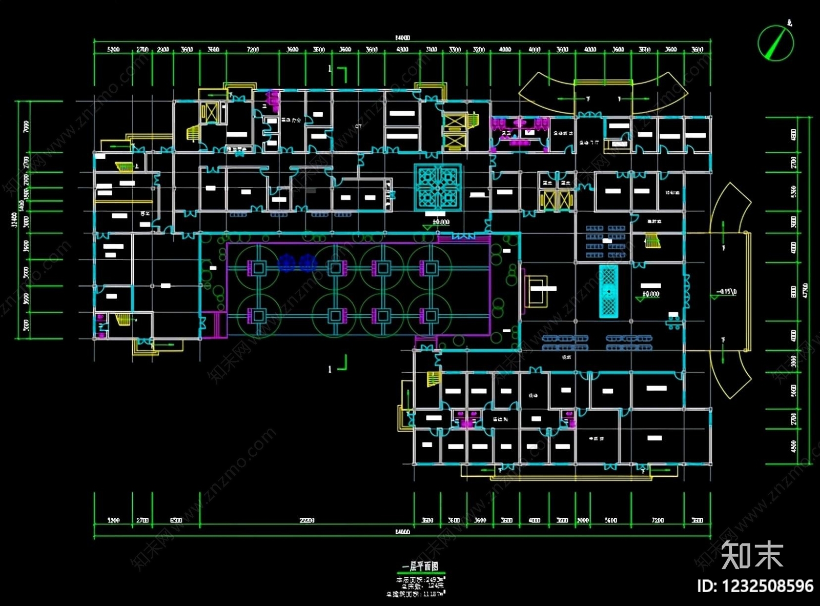 医院建筑cad施工图下载【ID:1232508596】