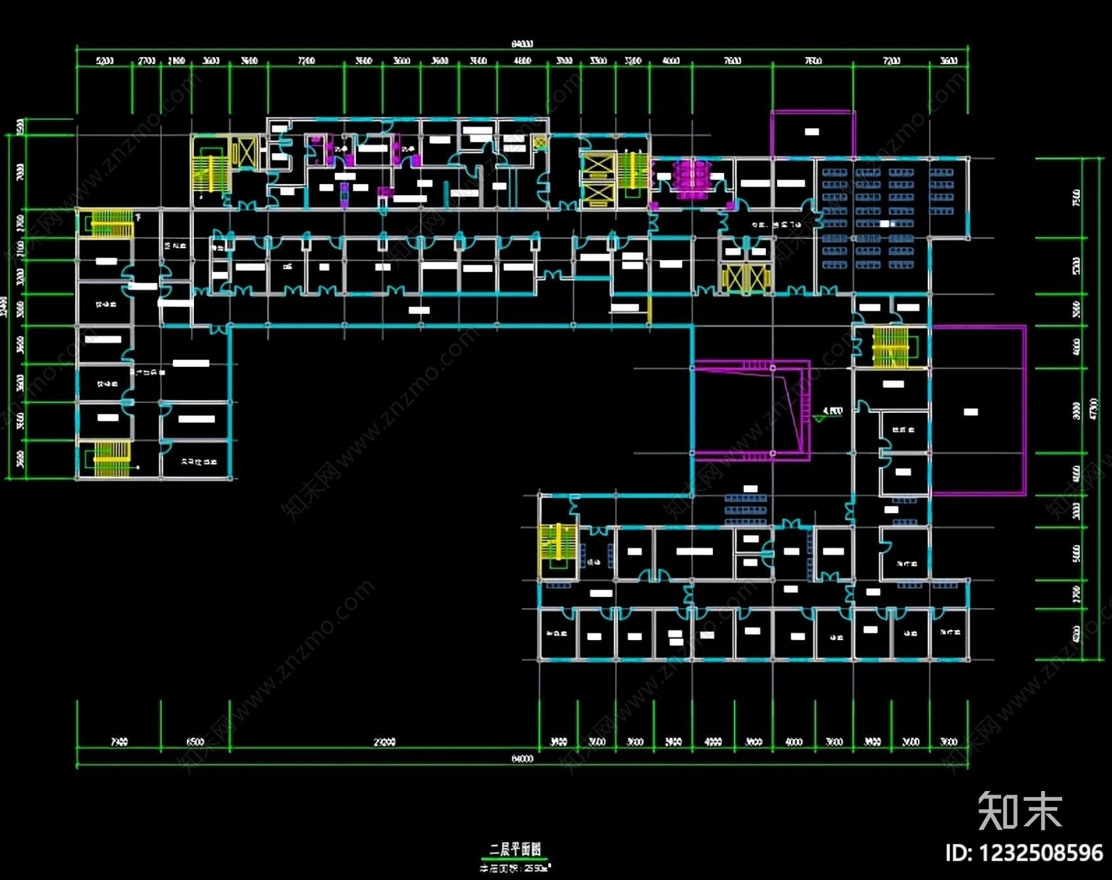 医院建筑cad施工图下载【ID:1232508596】