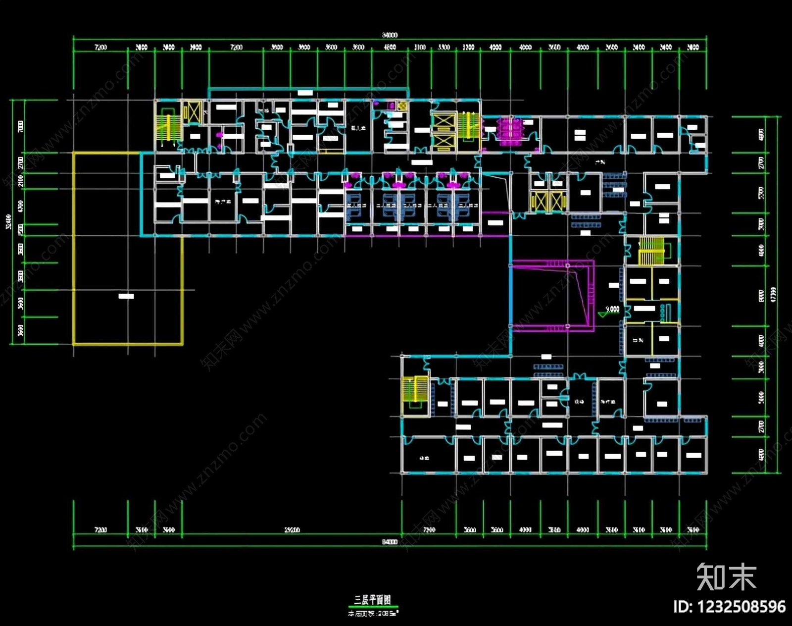医院建筑cad施工图下载【ID:1232508596】