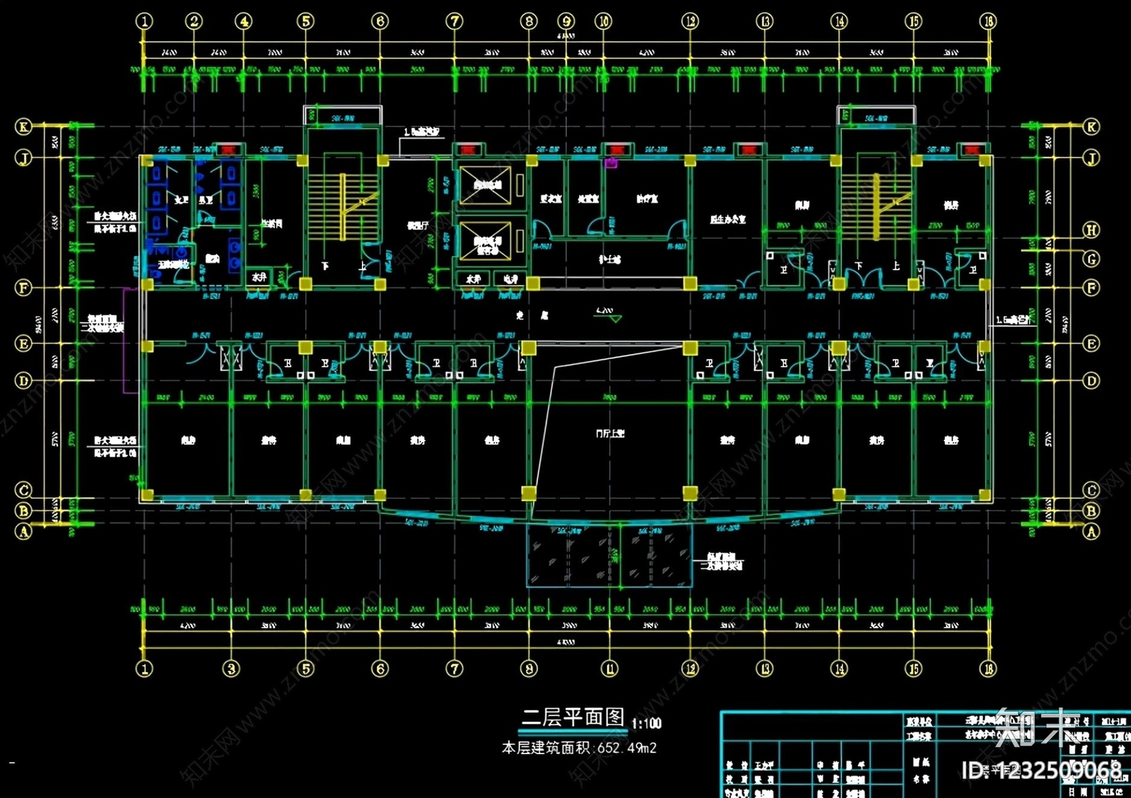 医院建筑cad施工图下载【ID:1232509068】