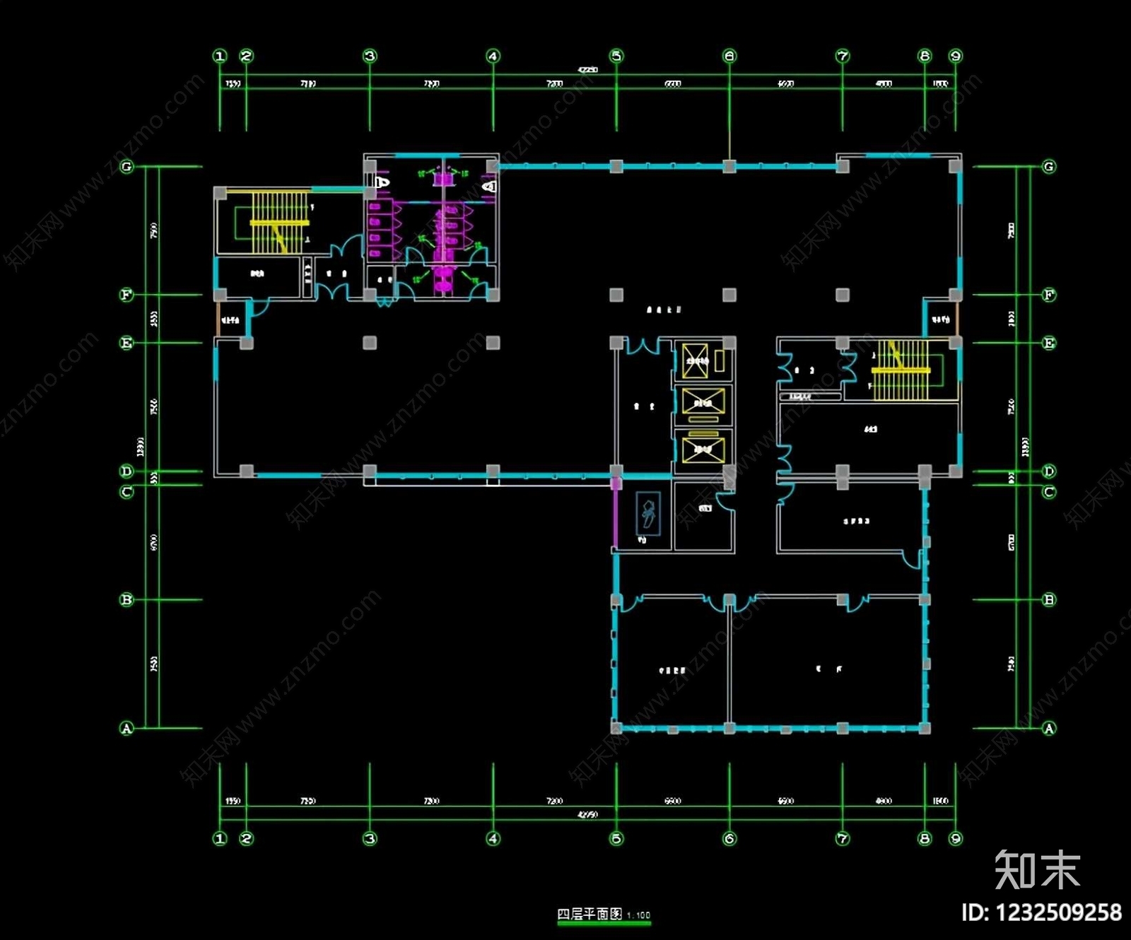 医院建筑cad施工图下载【ID:1232509258】