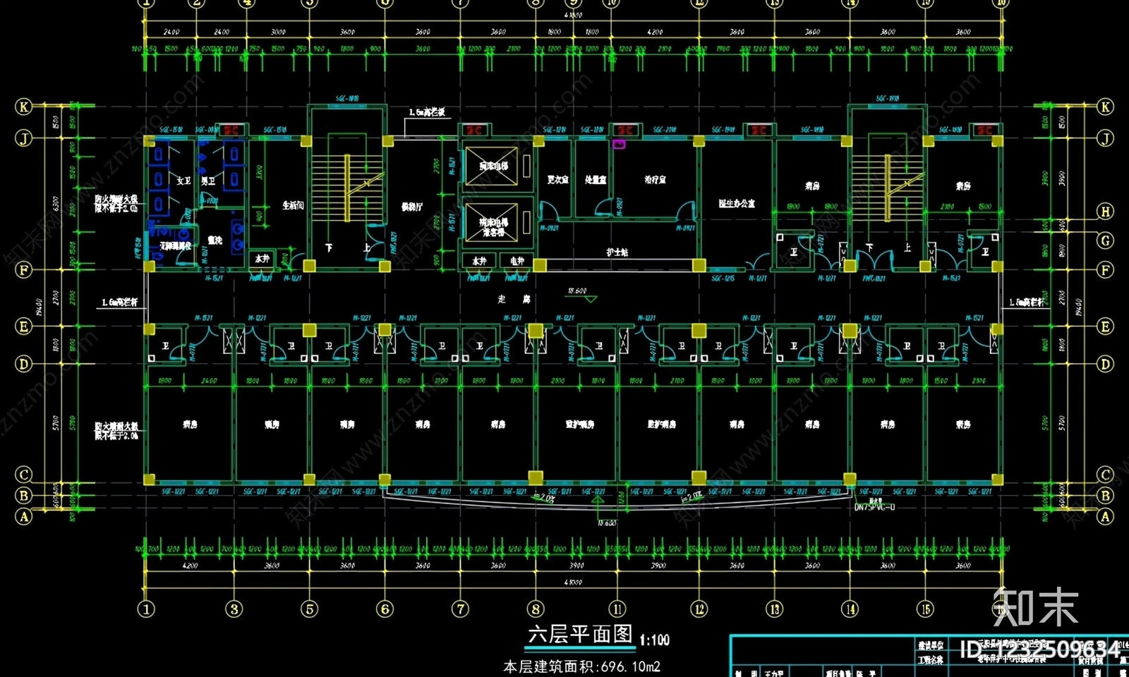 医院建筑cad施工图下载【ID:1232509634】