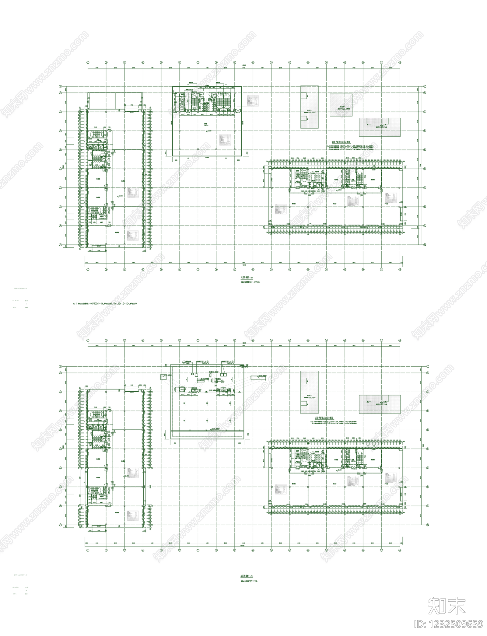 办公楼建筑cad施工图下载【ID:1232509659】