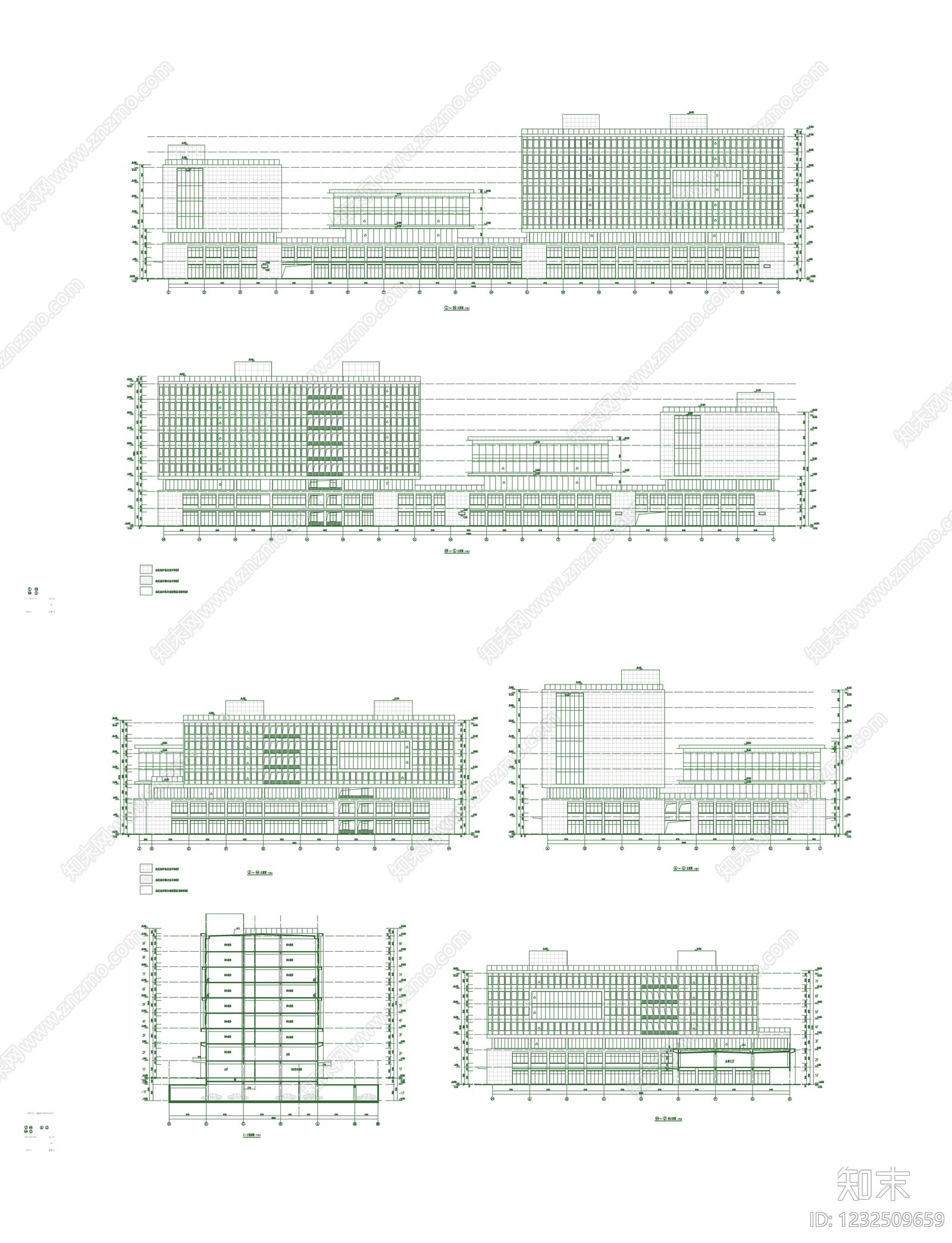 办公楼建筑cad施工图下载【ID:1232509659】