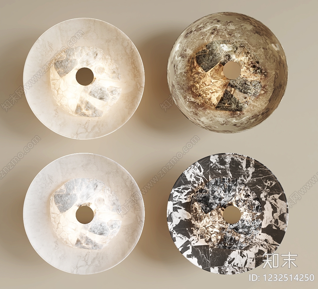 轻奢壁灯3D模型下载【ID:1232514250】