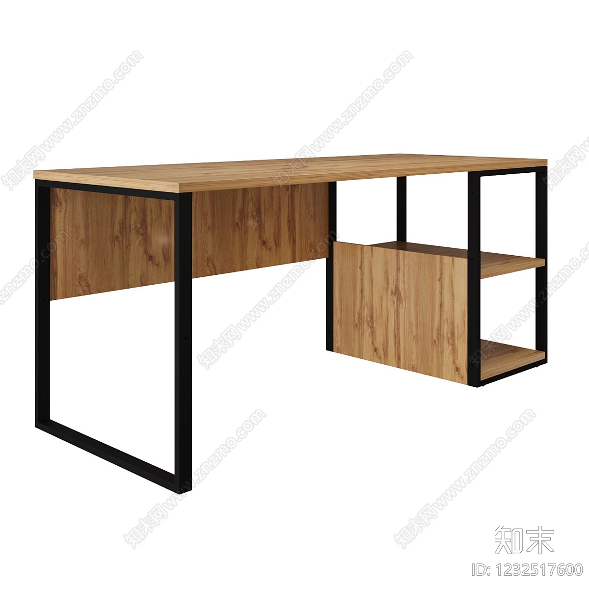 工业风书桌3D模型下载【ID:1232517600】