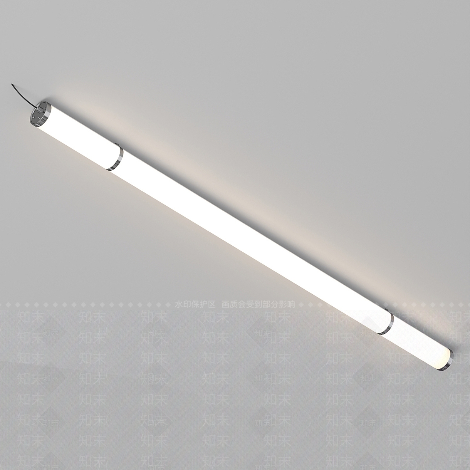 极简长条壁灯3D模型下载【ID:1232520921】