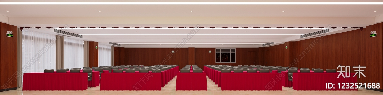 现代报告厅3D模型下载【ID:1232521688】