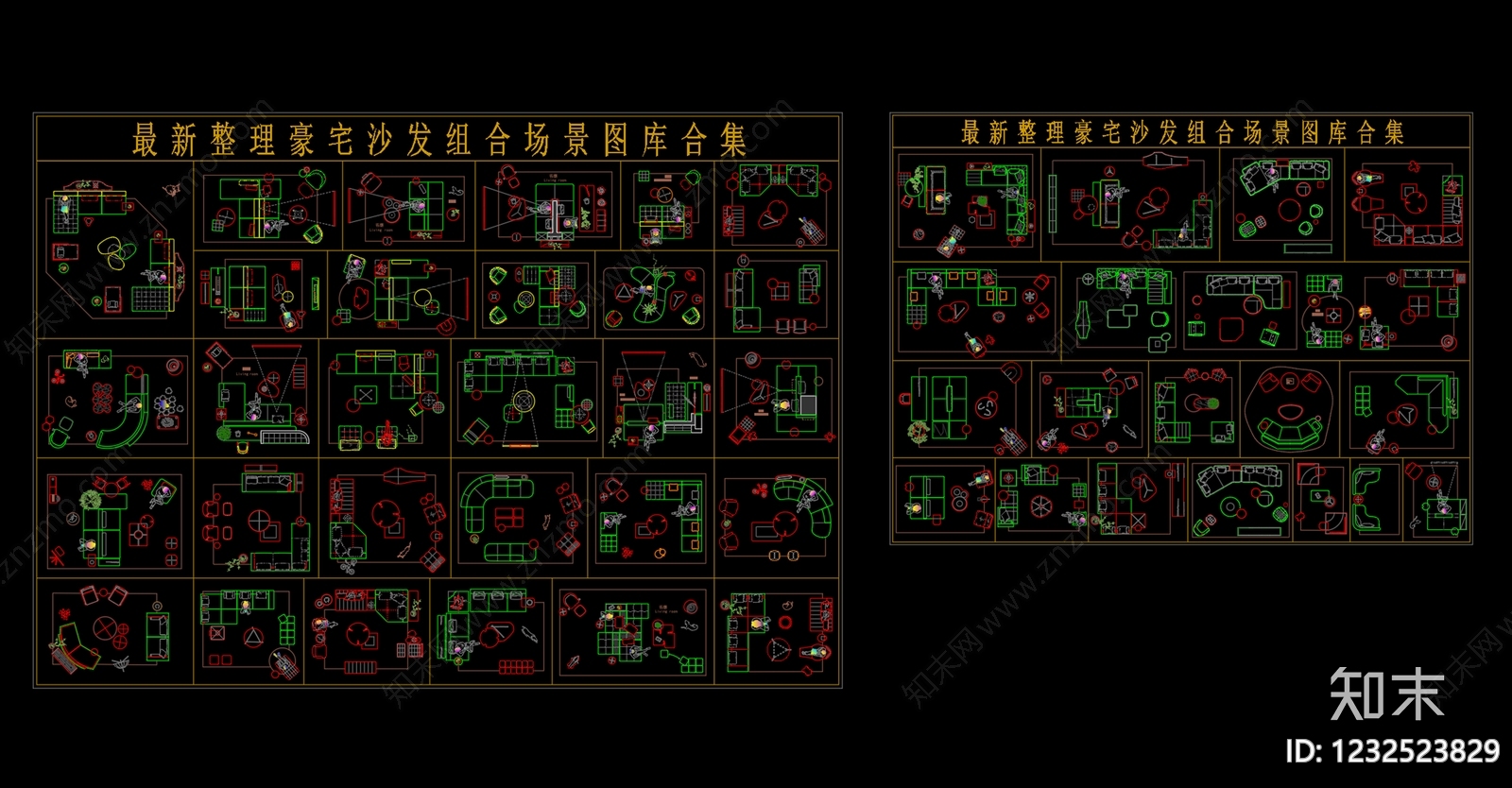 家具图库cad施工图下载【ID:1232523829】