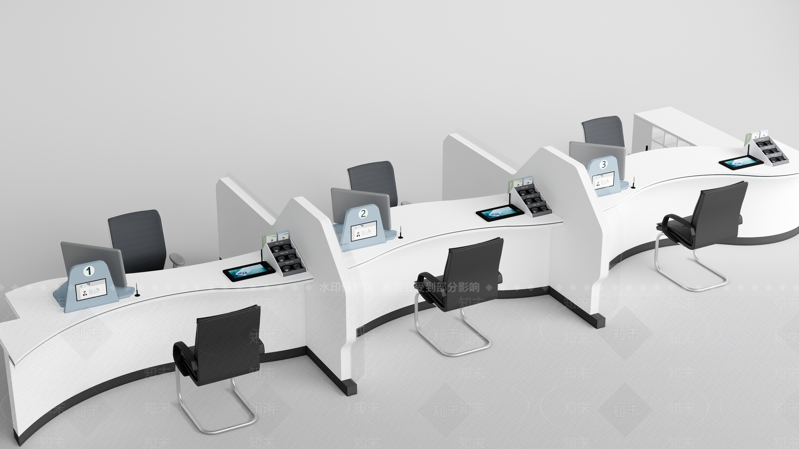 现代简约前台3D模型下载【ID:1232524183】