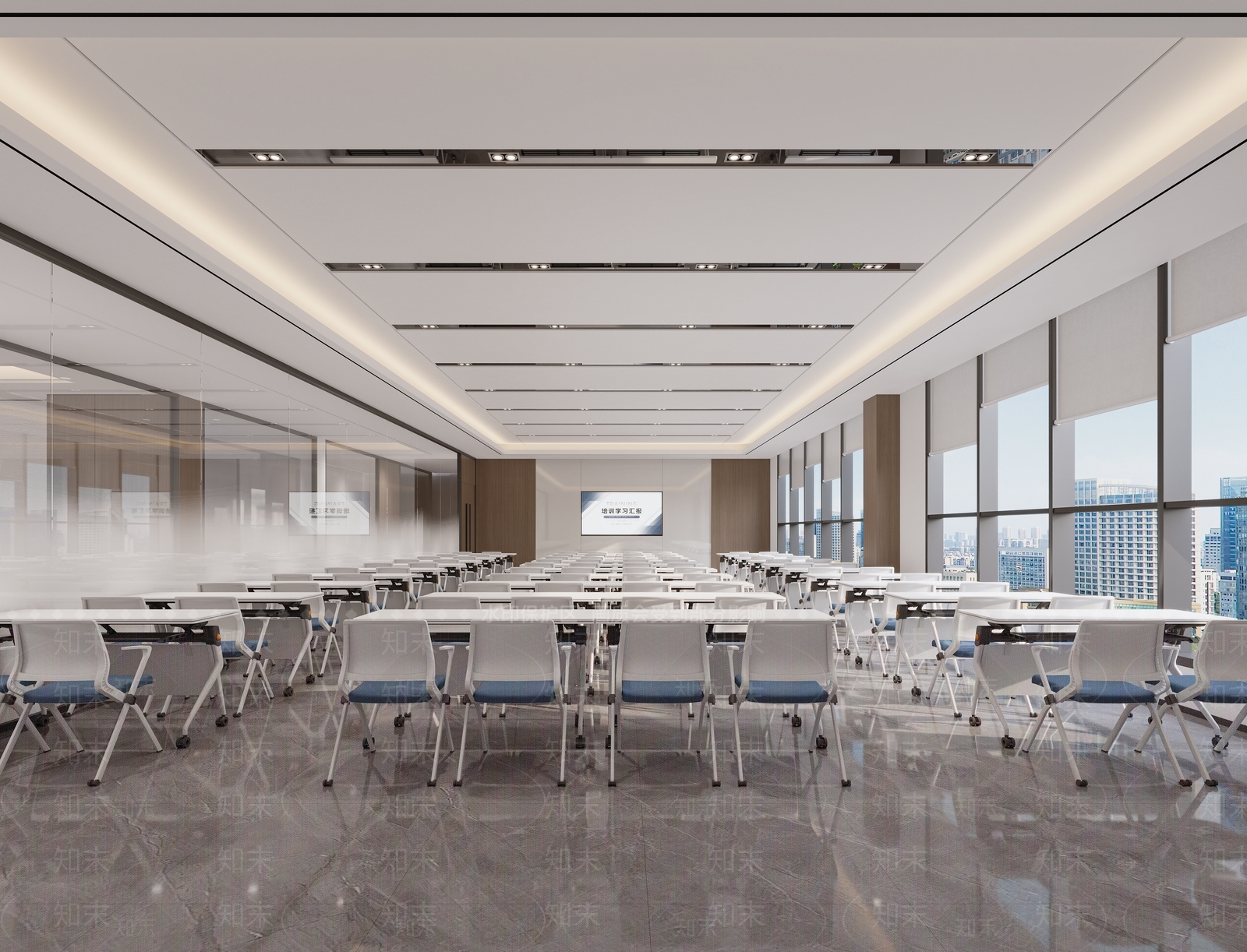 现代简约报告厅3D模型下载【ID:1232524379】