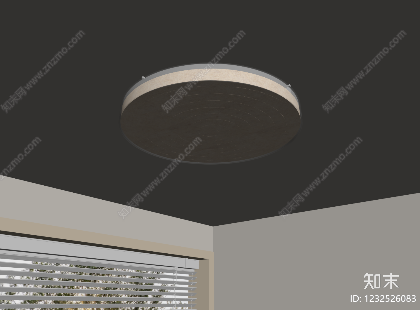 现代简约吸顶灯SU模型下载【ID:1232526083】