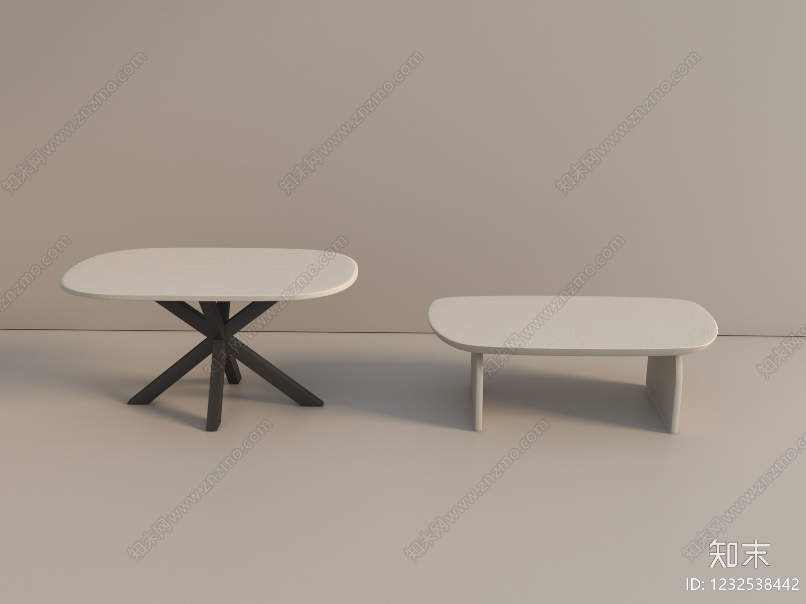 奶油风几类组合3D模型下载【ID:1232538442】
