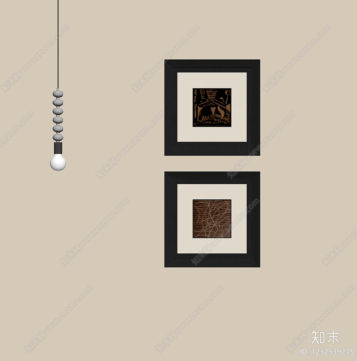 极简挂画SU模型下载【ID:1232539275】