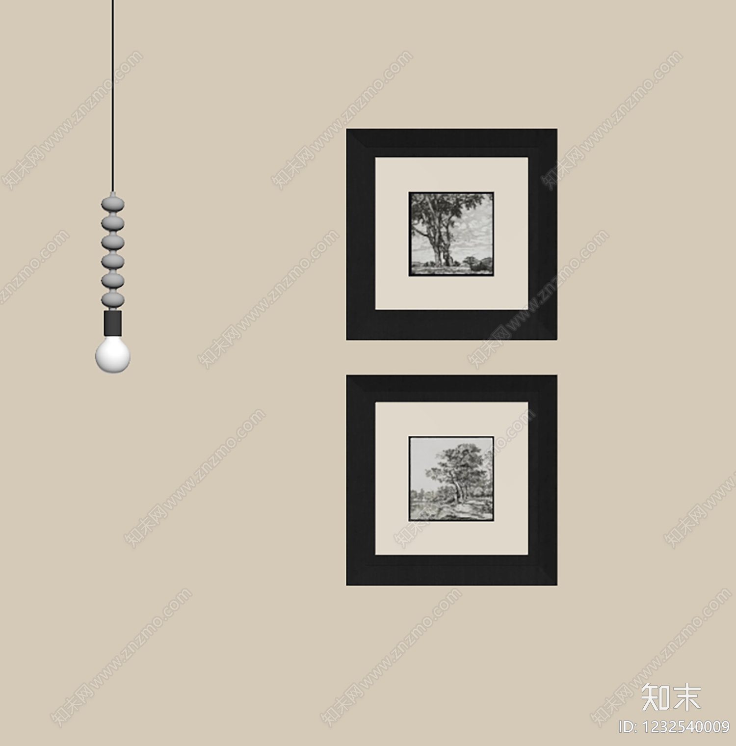 极简画框SU模型下载【ID:1232540009】