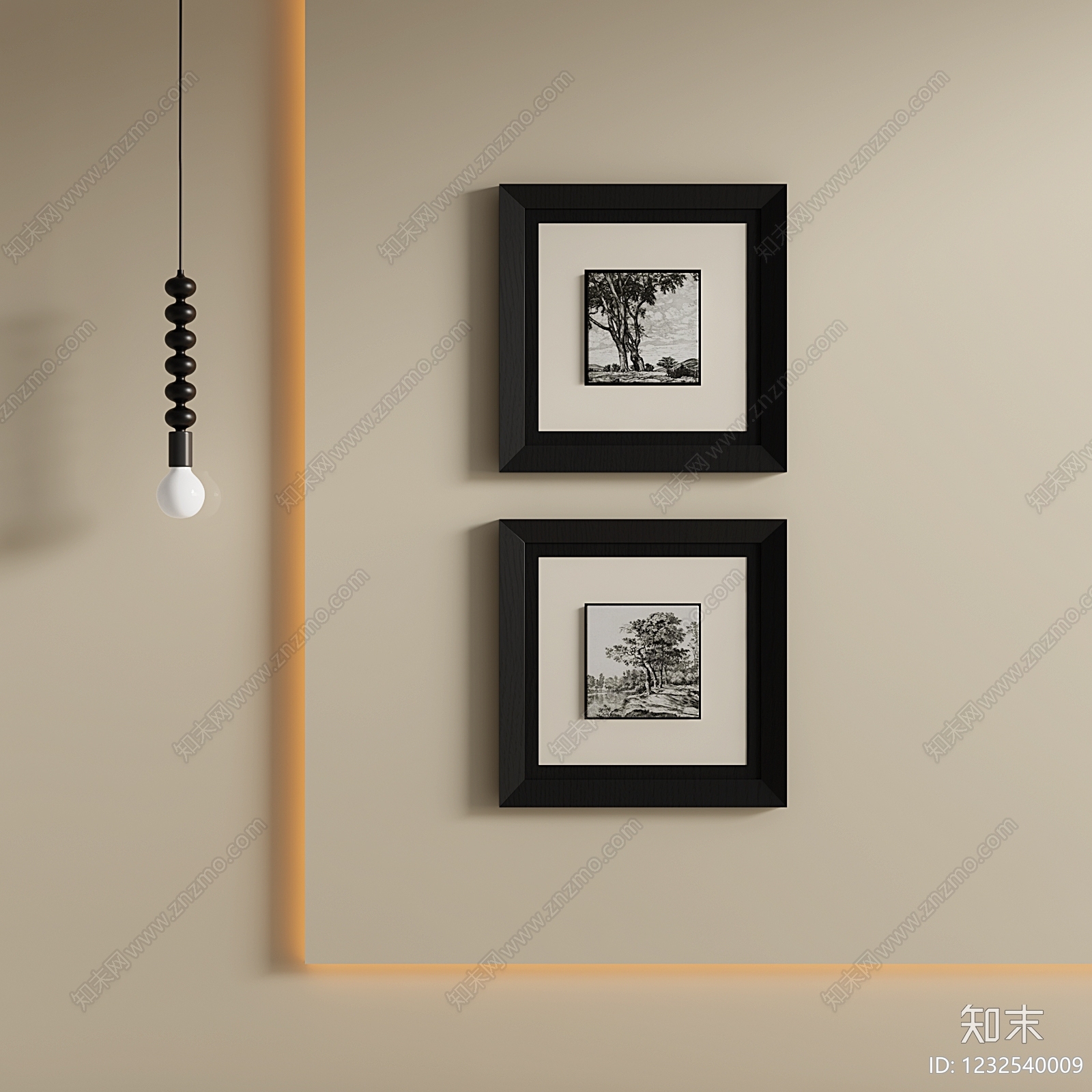 极简画框SU模型下载【ID:1232540009】
