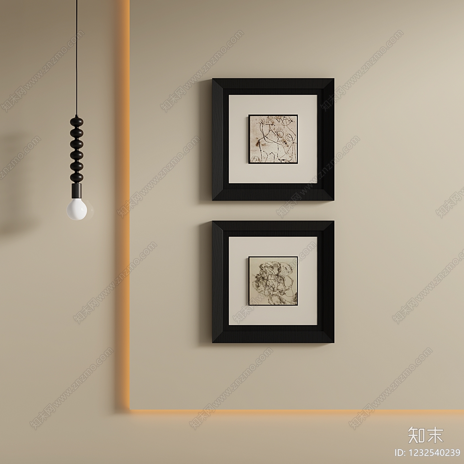 极简画框SU模型下载【ID:1232540239】