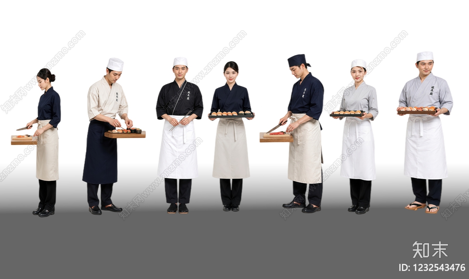 日式多人SU模型下载【ID:1232543476】