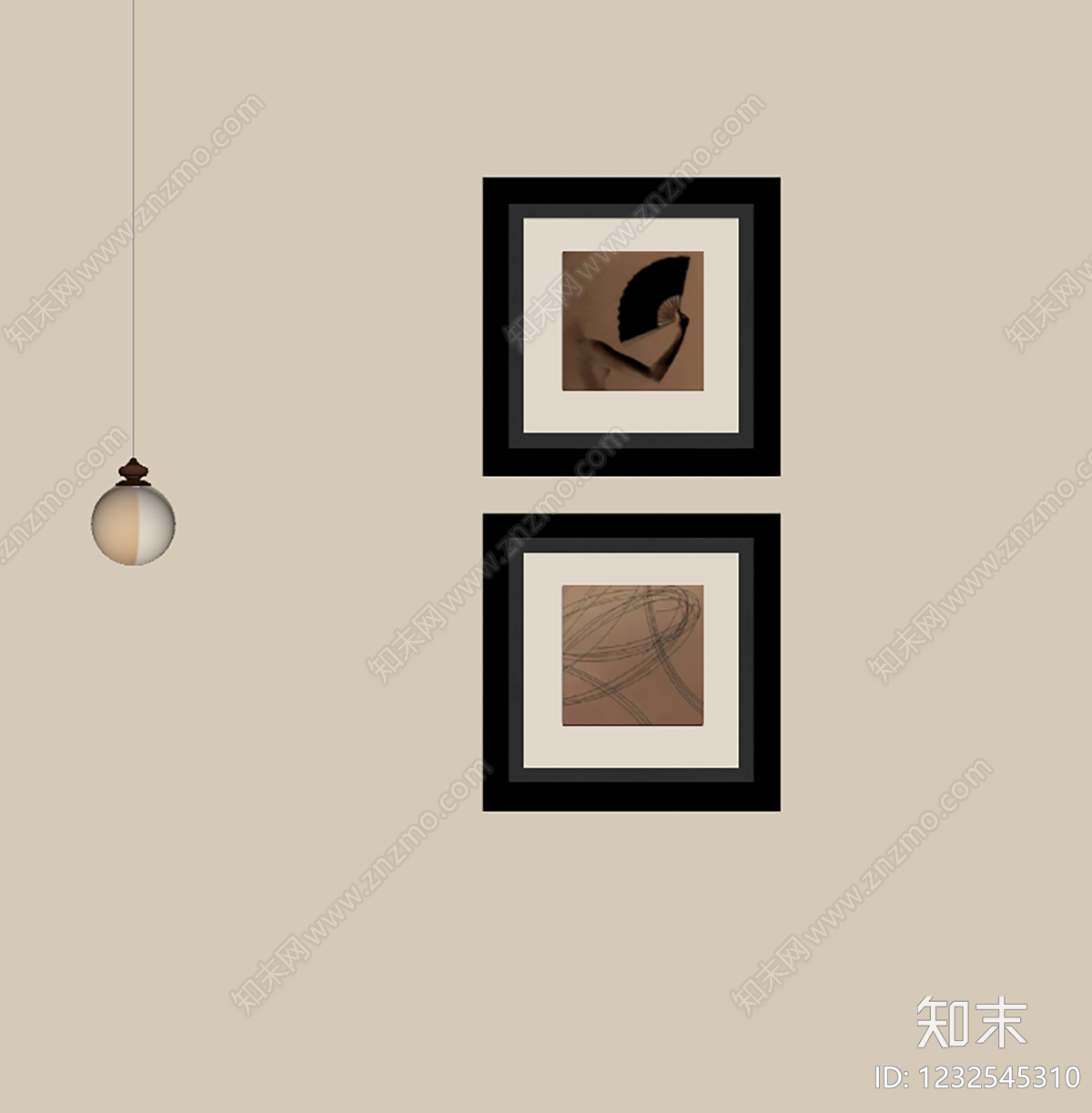 极简挂画SU模型下载【ID:1232545310】