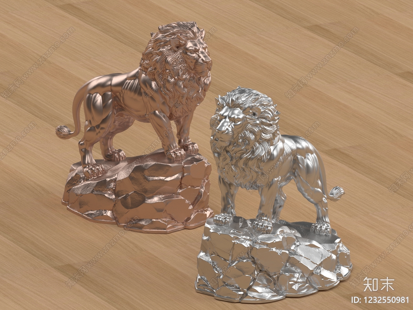 轻奢雕塑摆件3D模型下载【ID:1232550981】