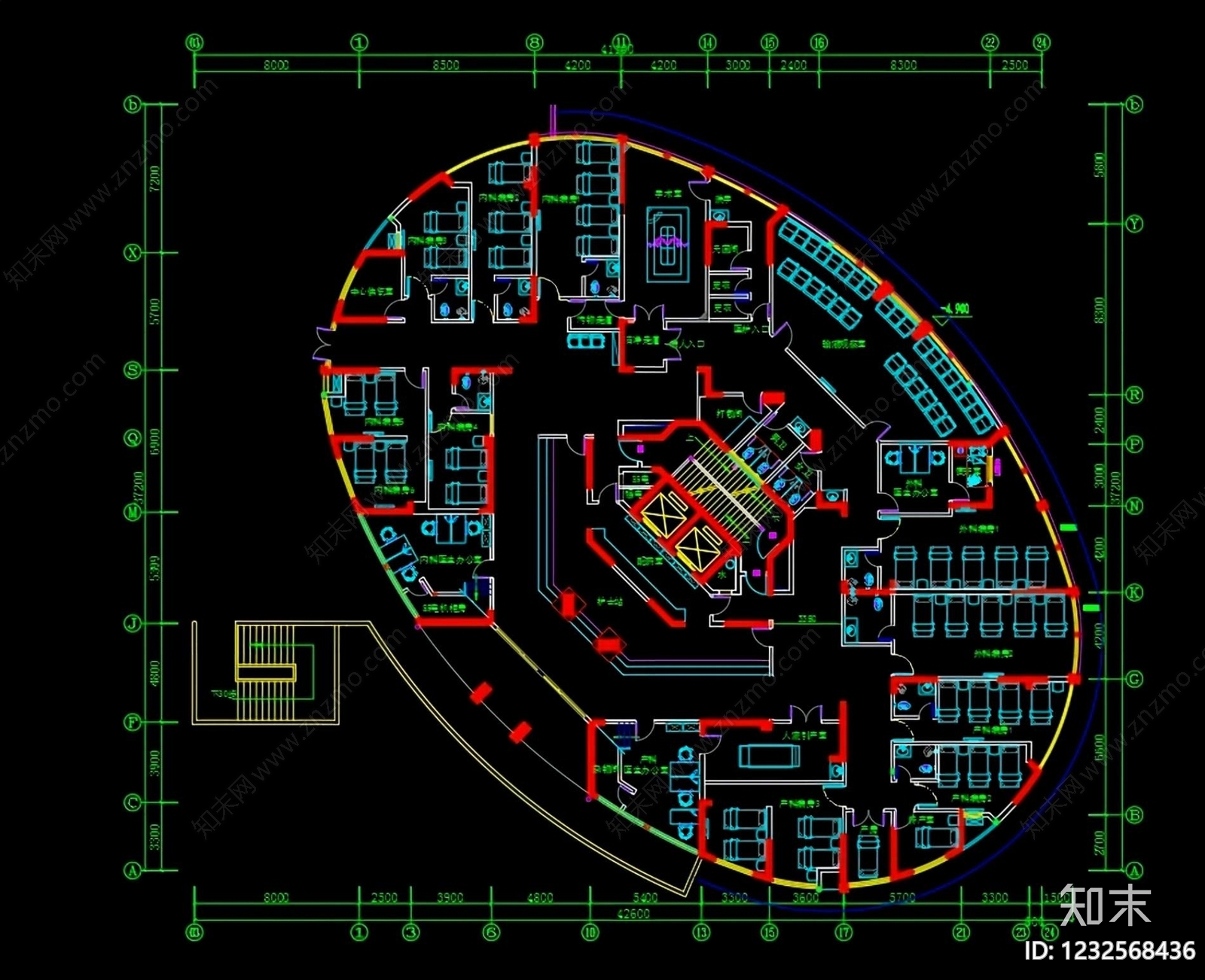 医院cad施工图下载【ID:1232568436】