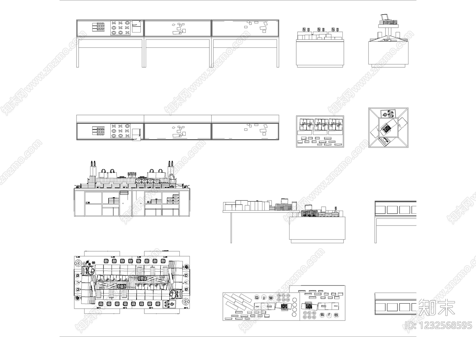 展览展厅家具CAD图纸