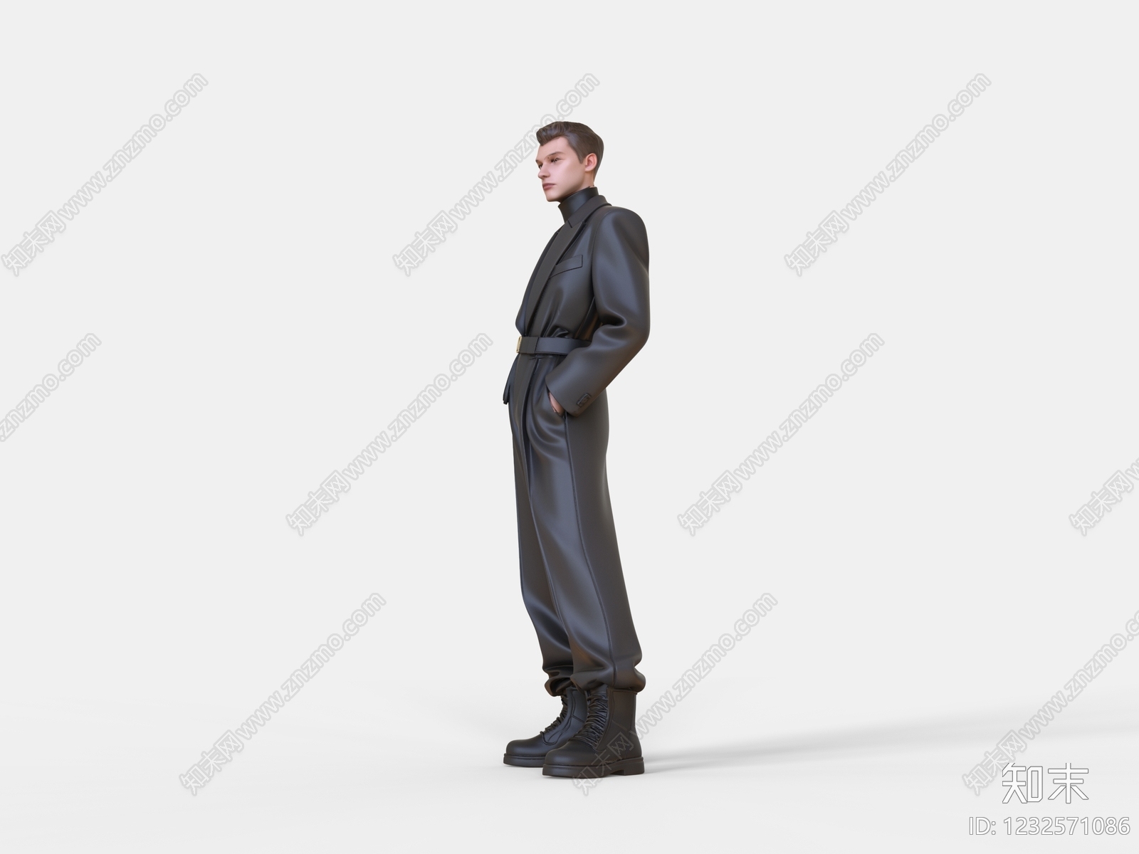 极简男人SU模型下载【ID:1232571086】