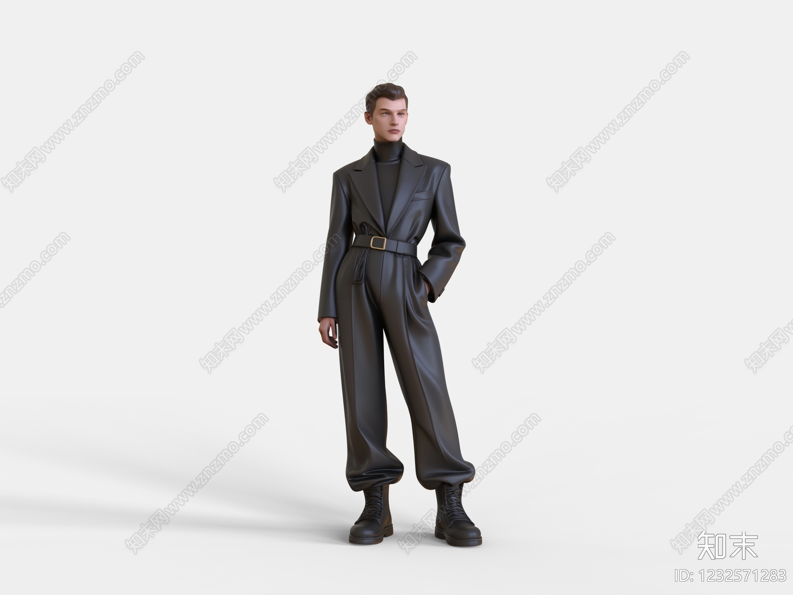极简男人3D模型下载【ID:1232571283】