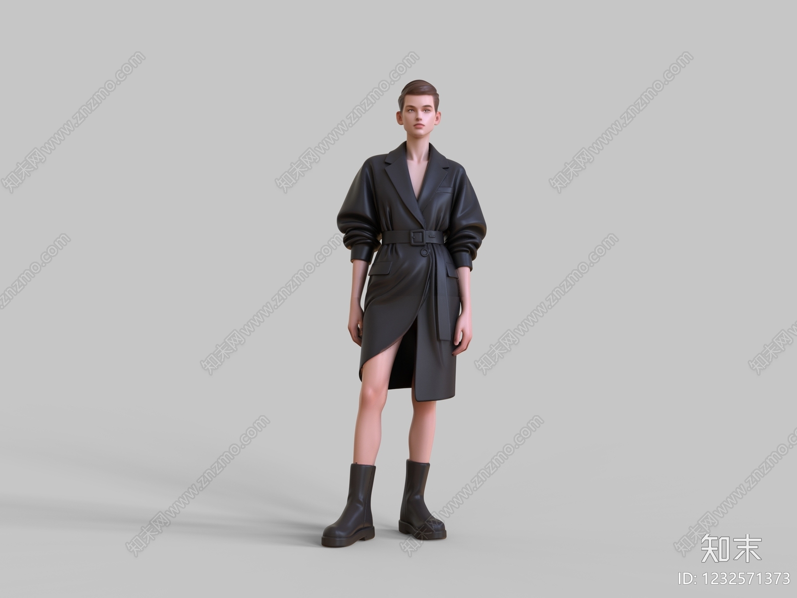 极简男人SU模型下载【ID:1232571373】