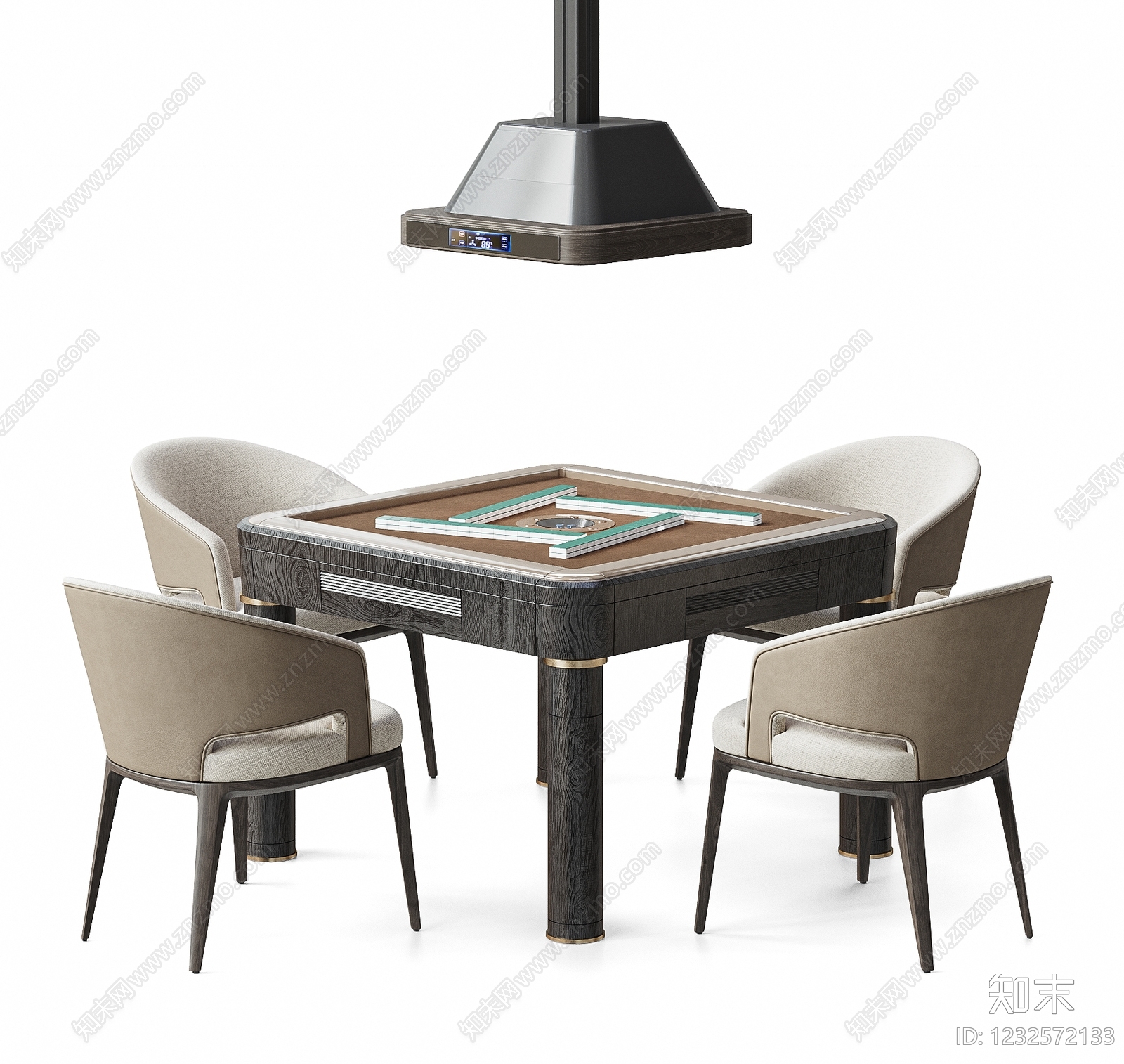 轻奢休闲桌椅3D模型下载【ID:1232572133】