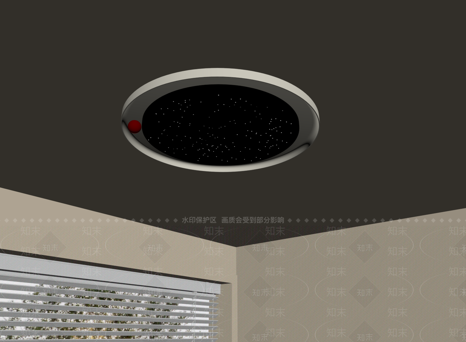 奶油风儿童房吸顶灯3D模型下载【ID:1232575325】