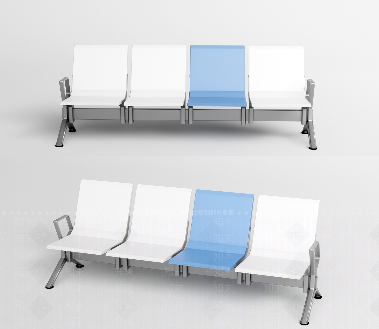 极简座椅座凳3D模型渲染效果图