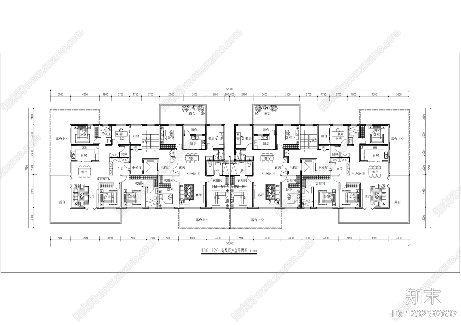 住宅楼建筑CAD图纸